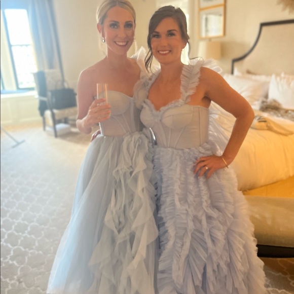 Milla One Shoulder Midi Tulle Dress - Picture 7 of 13